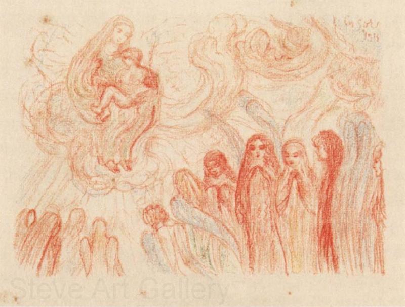 James Ensor The Adoration of the Virgin